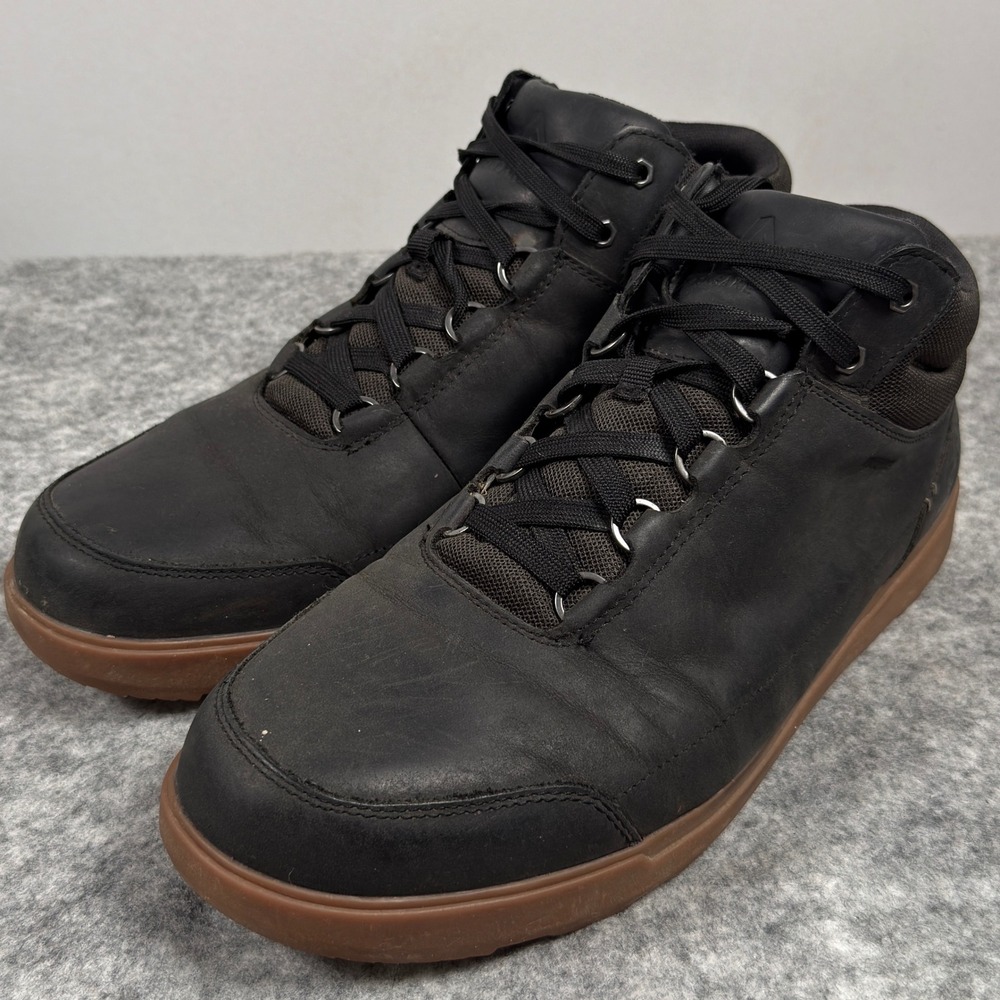 Forsake Phil Chukka Boots Mid Waterproof Sneaker Mens 11 Black Leather Gum Sole